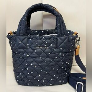 MZ Wallace Dawn With Silver Star Small Metro Tote Blue
